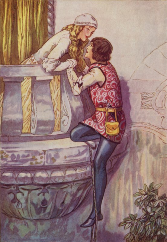 Romeo en Julia door Albert Edward Jackson