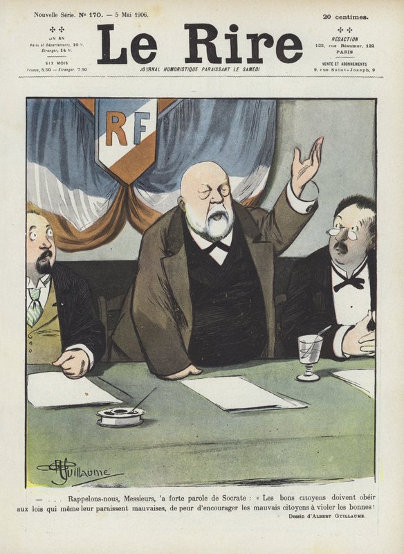Illustratie voor Le Rire door Albert Guillaume