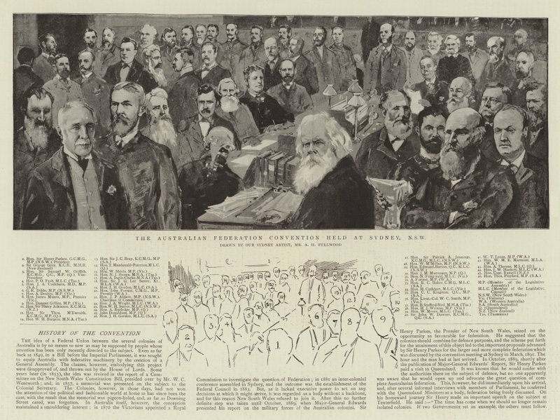 De Australische Federatie Conventie gehouden in Sydney, NSW door Albert Henry Fullwood