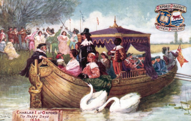 Karel I in Oxford, De Gelukkige Dagen, 1636 door Albert Jnr. Ludovici