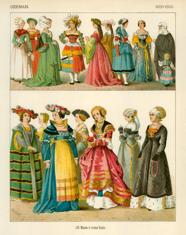 Duitse Kostuums 1500-1550 door Albert Kretschmer