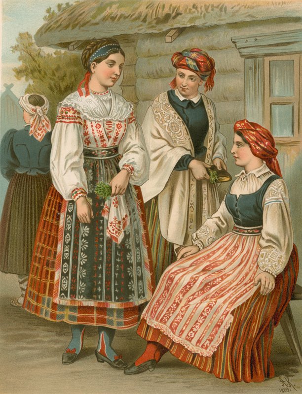 Duitse kostuum, Littauen door Albert Kretschmer