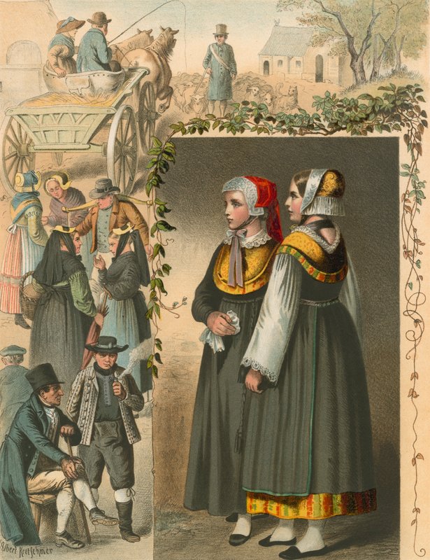 Duitse klederdracht, Mecklenburg door Albert Kretschmer