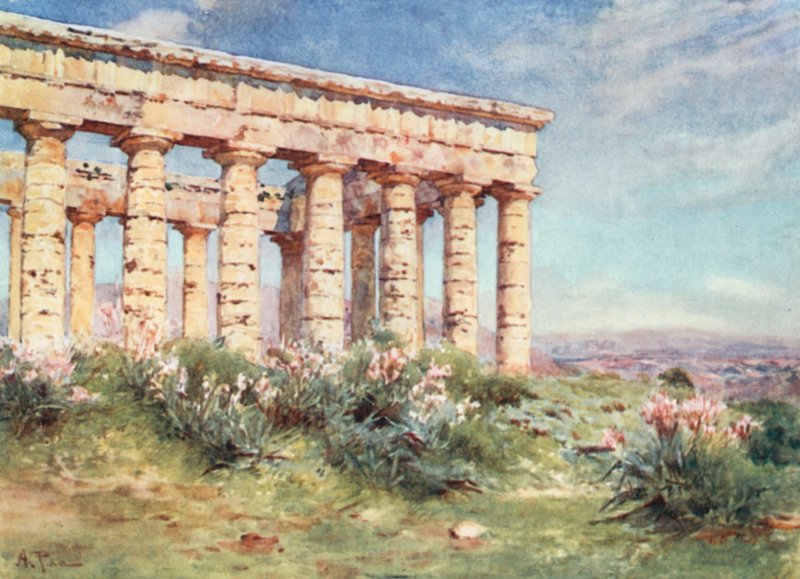 Tempel van Segesta door Alberto Pisa