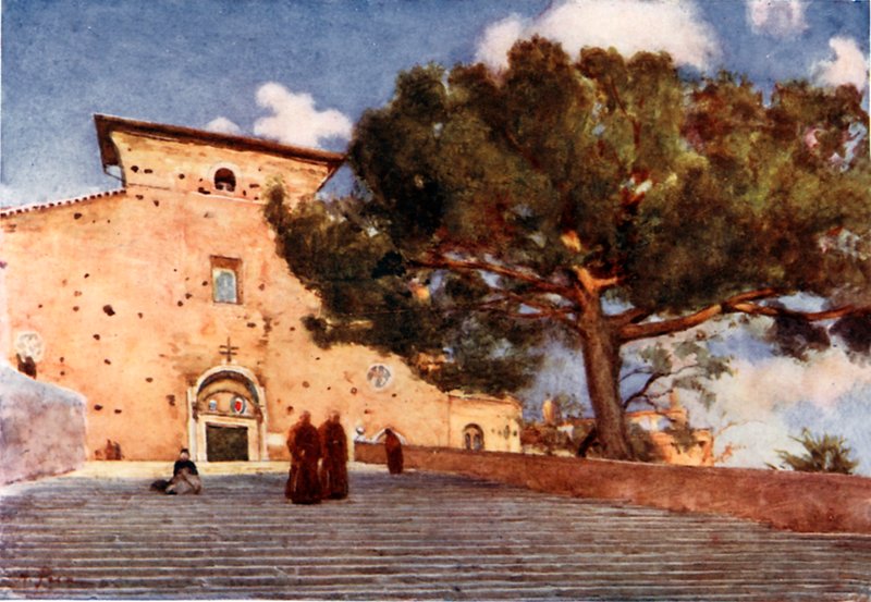 De trappen van Ara Coeli door Alberto Pisa