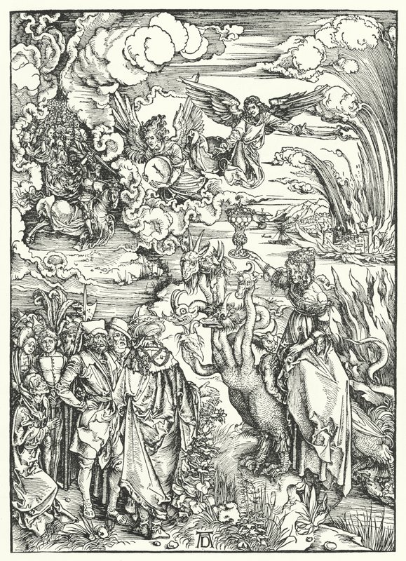 De Hoer van Babylon door Albrecht (after) Durer or Duerer