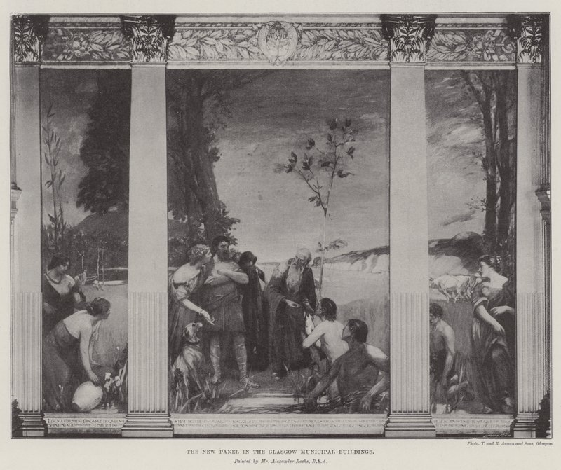 Het Nieuwe Paneel in de Glasgow Gemeentelijke Gebouwen door Alexander Ignatius Roche