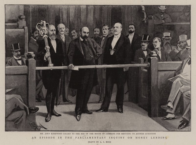 Een episode in het parlementaire onderzoek naar geldlening door Alexander Stuart Boyd