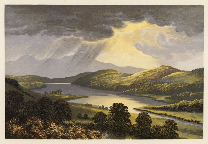 Schotse Loch Scenery: Loch Fad door Alexander Francis (after) Lydon