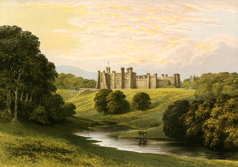 Kasteel Brancepeth door Alexander Francis Lydon