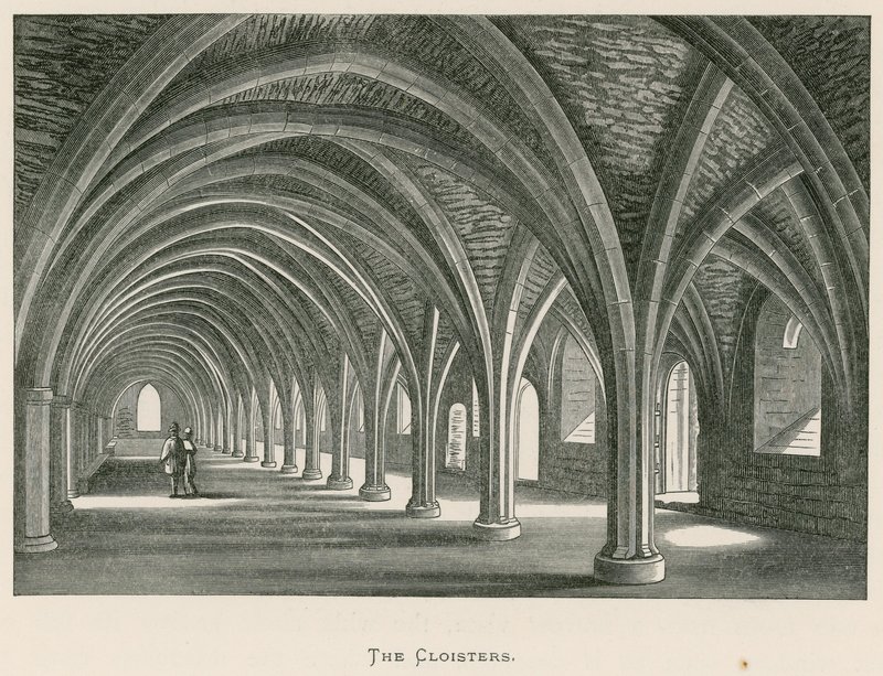 Fountains Abbey, de kloosters door Alexander Francis Lydon