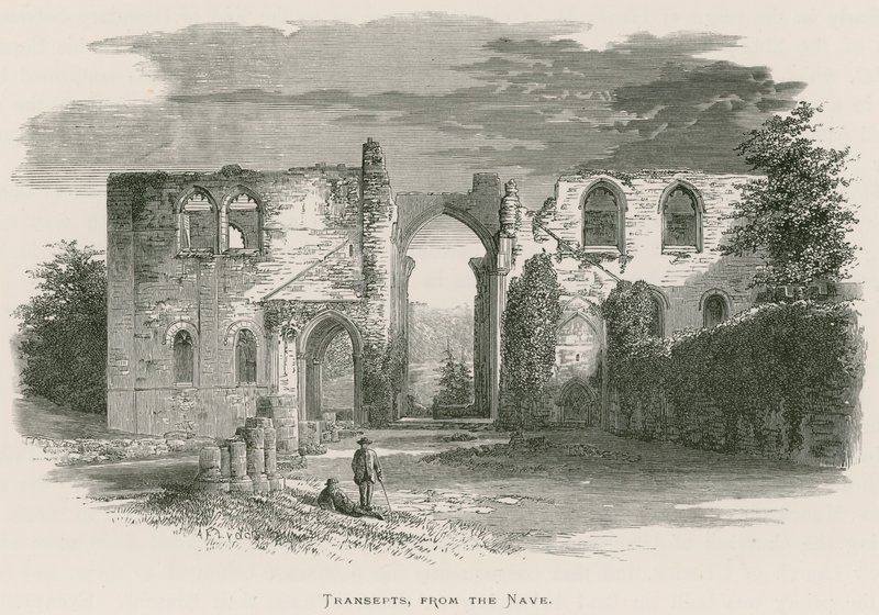 Furness Abbey, transepten, vanaf het schip door Alexander Francis Lydon