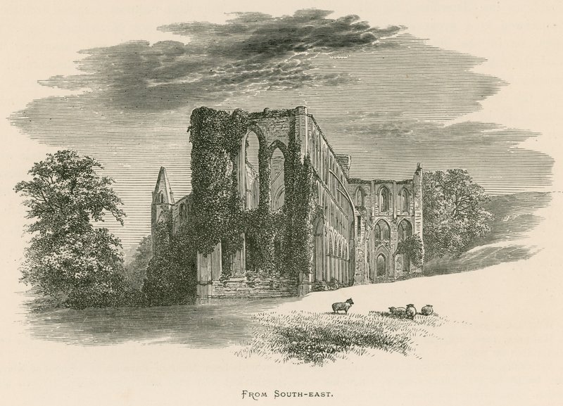 Rievaulx Abbey, vanuit het zuidoosten door Alexander Francis Lydon