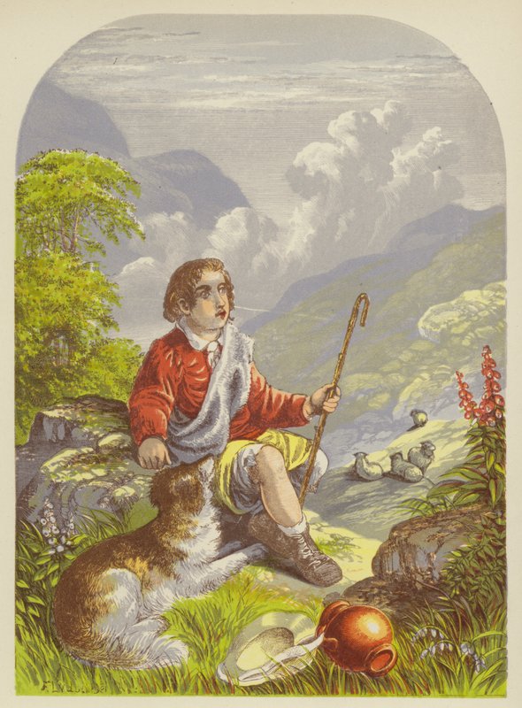 De herdersjongen in de Vallei der Vernedering door Alexander Francis Lydon