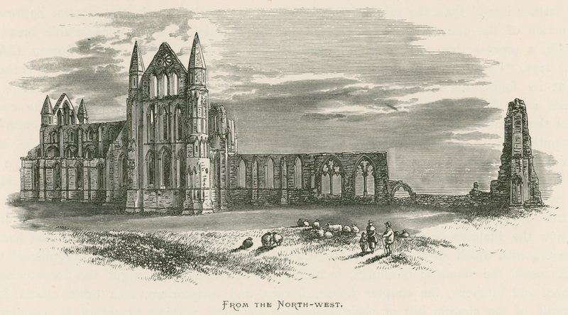 Whitby Abbey, vanuit het noordwesten door Alexander Francis Lydon