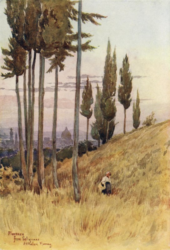 Florence vanaf Poggio Gherardo door Alexander Henry Hallam Murray