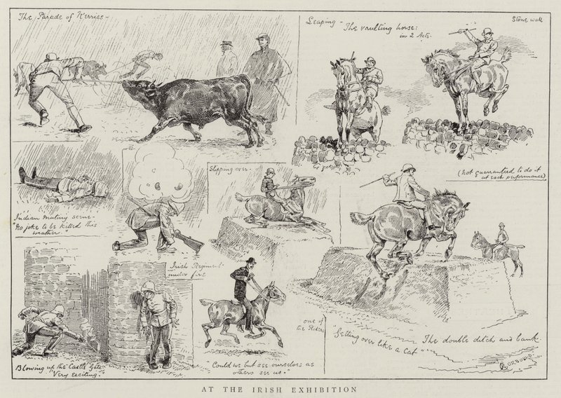 Op de Ierse tentoonstelling door Alfred Chantrey Corbould