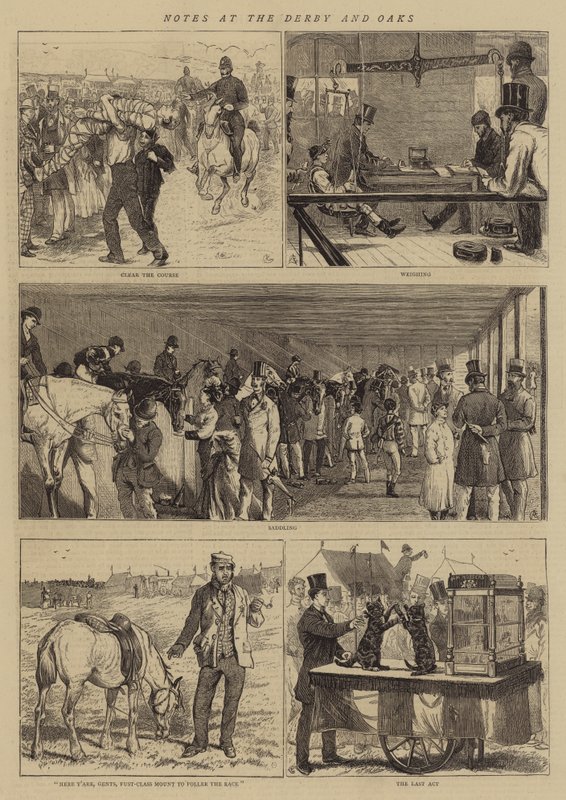 Aantekeningen bij de Derby en Oaks door Alfred Chantrey Corbould