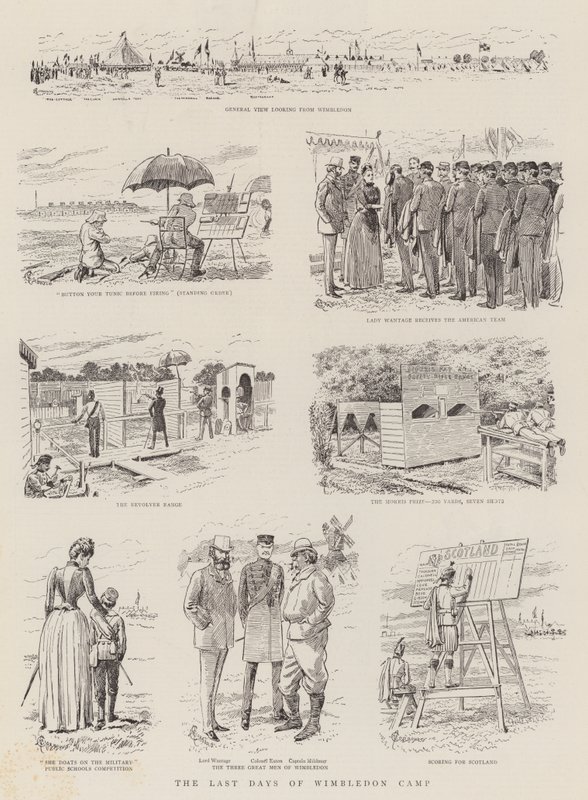 De laatste dagen van Wimbledon Camp door Alfred Chantrey Corbould