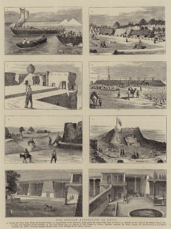 De Russische expeditie naar Khiva door Alfred Chantrey Corbould
