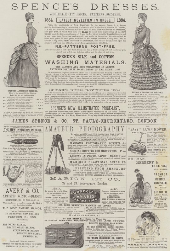 Pagina van Advertenties door Alfred Crowquill
