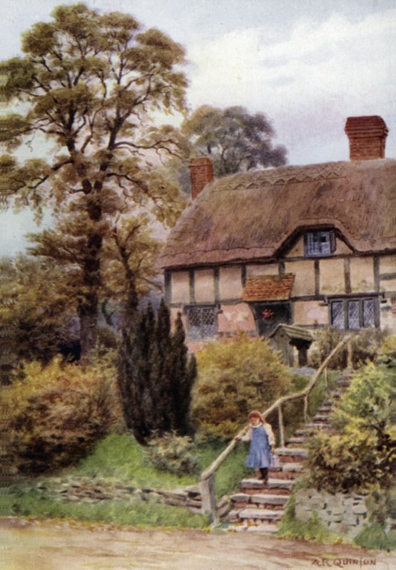 Cottage Steps, Ardington, Berkshire door Alfred Robert Quinton