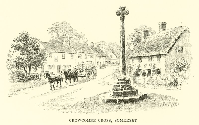 Crowcombe Cross, Somerset door Alfred Robert Quinton
