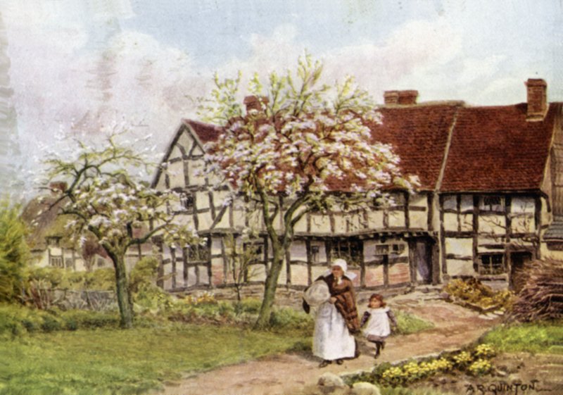 Dossington, nabij Stratford-on-Avon door Alfred Robert Quinton