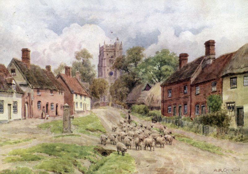 Monks Eleigh, Suffolk door Alfred Robert Quinton