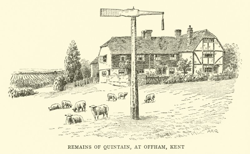 Overblijfselen van Quintain, in Offham, Kent door Alfred Robert Quinton