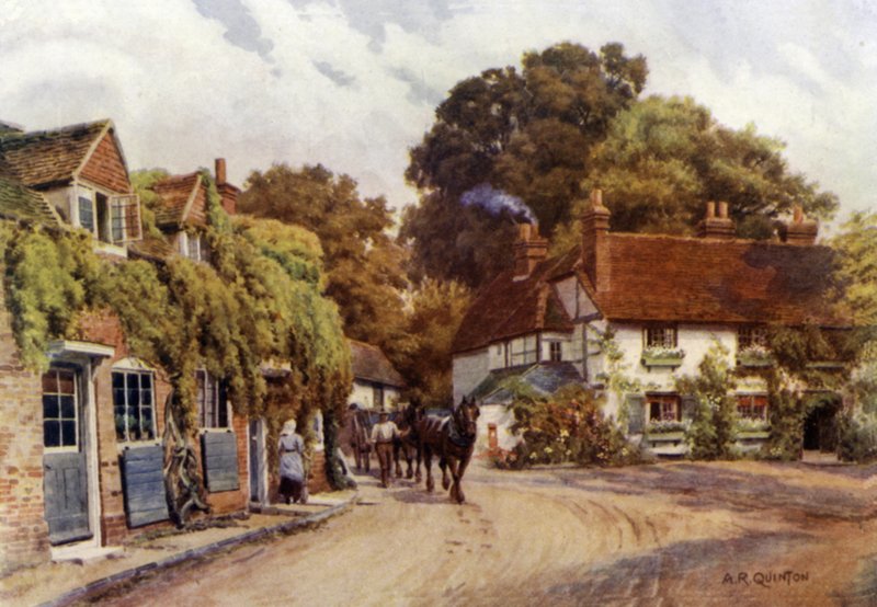 Sonning Village door Alfred Robert Quinton