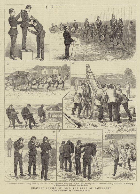 Militaire carrière van ZKH de hertog van Connaught door Alfred Chantrey Corbould