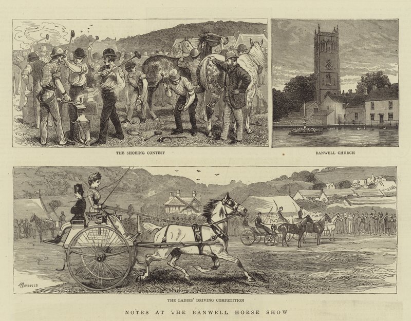 Aantekeningen bij de Banwell Paardenshow door Alfred Chantrey Corbould