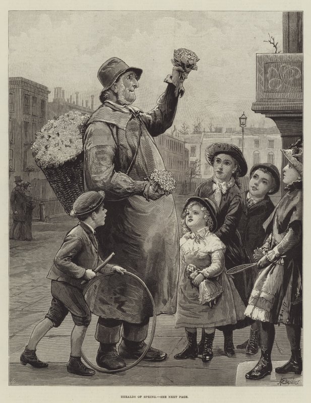 Herauten van de lente door Alfred Edward Emslie