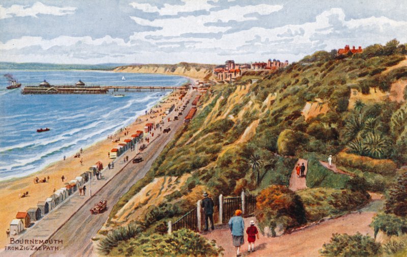 Bournemouth, vanaf Zig-Zag Pad door Alfred Robert Quinton