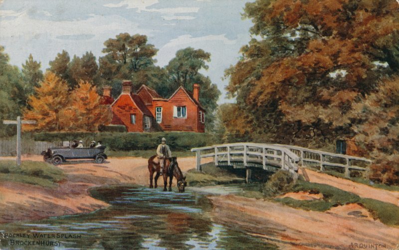 Brockley Water Splash, Brockenhurst door Alfred Robert Quinton