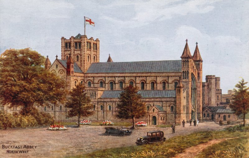 Buckfast Abbey, Noordwest door Alfred Robert Quinton
