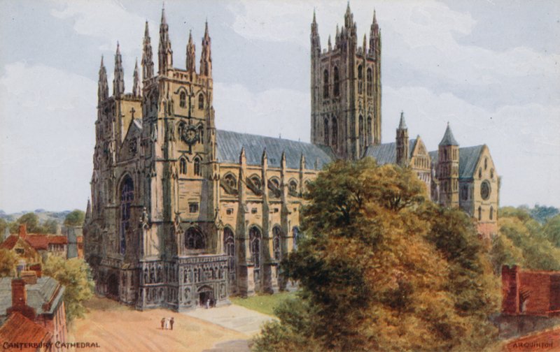 Kathedraal van Canterbury door Alfred Robert Quinton