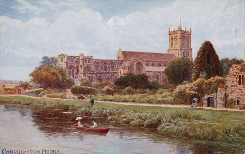 Christchurch Priory door Alfred Robert Quinton