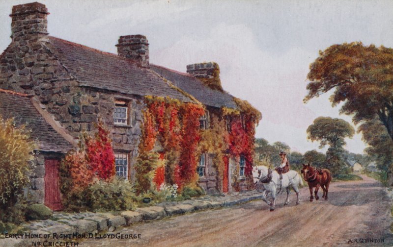 Vroegere Woning van de Eerwaarde D. Lloyd George, bij Criccieth door Alfred Robert Quinton
