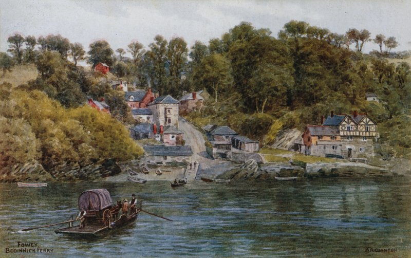 Fowey, Bodinnick Veerboot door Alfred Robert Quinton