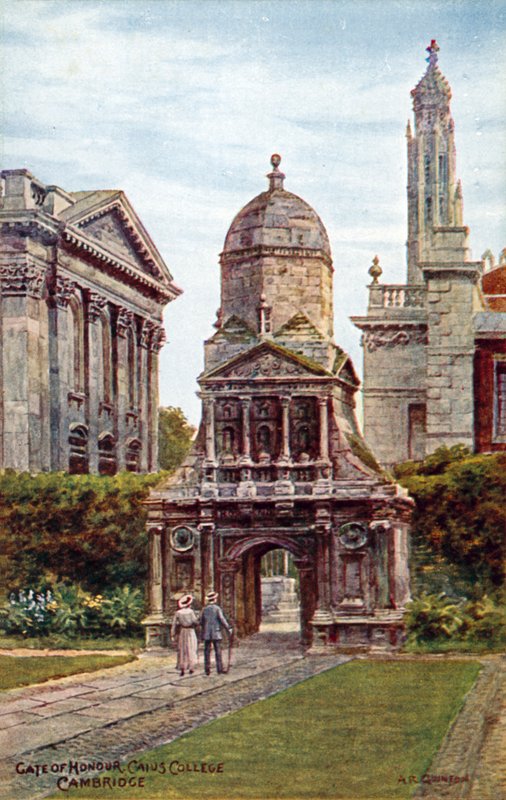 Poort van Eer, Caius College, Cambridge door Alfred Robert Quinton