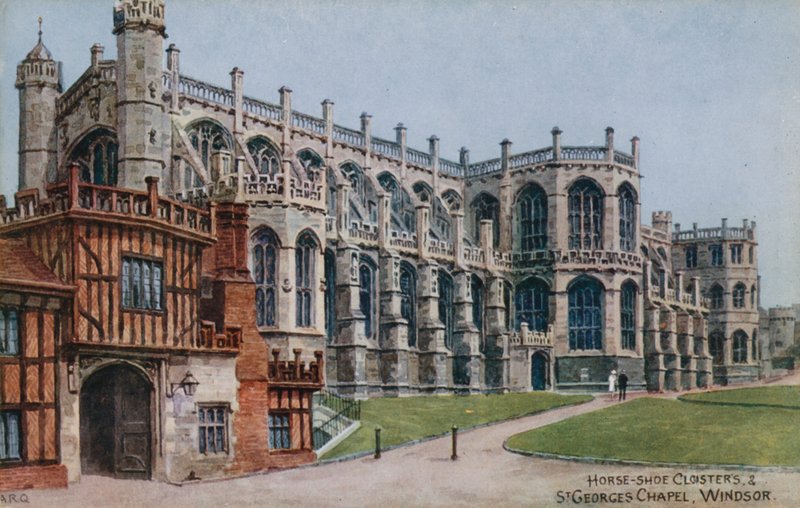 Hoefijzer Kloosters en St. Georges Kapel, Windsor door Alfred Robert Quinton