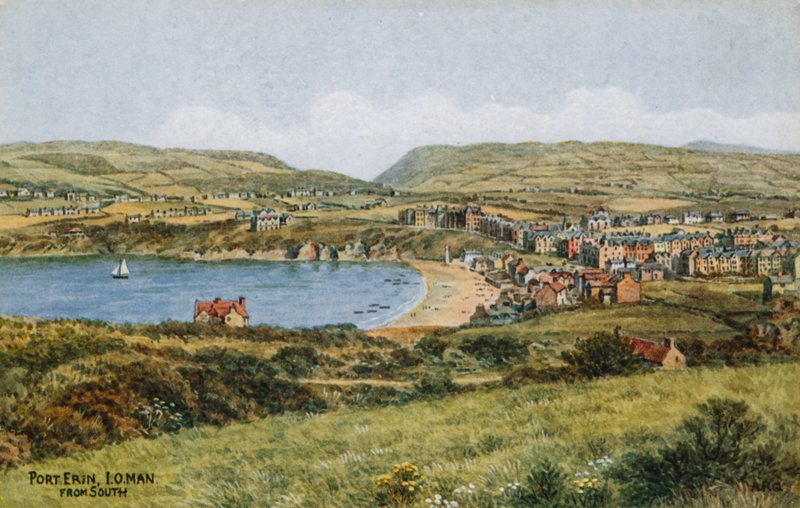 Port Erin, IO Man, vanuit het zuiden door Alfred Robert Quinton