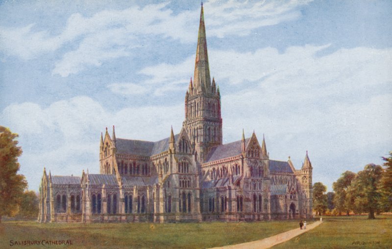 Kathedraal van Salisbury door Alfred Robert Quinton