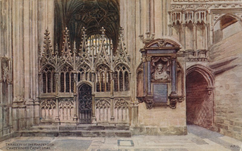 Transept van het martelaarschap, Canterbury Cathedral door Alfred Robert Quinton