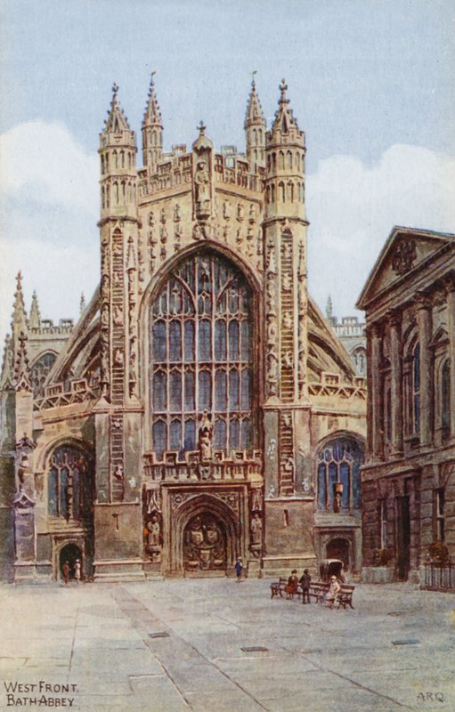 West Front, Bath Abbey door Alfred Robert Quinton
