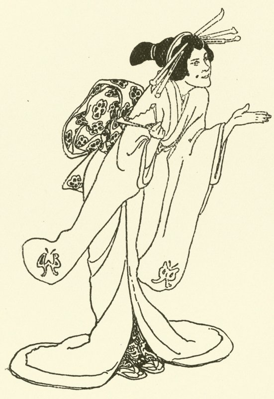 Illustratie voor Het Verhaal van De Mikado (gravure) door Alice Bolingbroke (after) Woodward