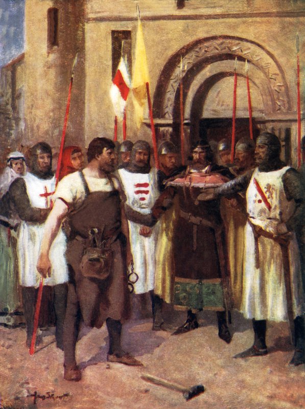 Hubert de Burgh en de Smid door Allan (after) Stewart
