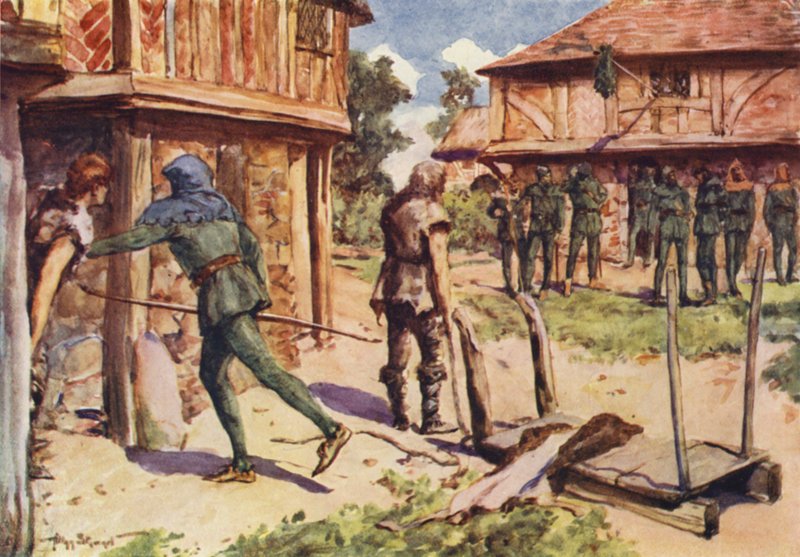 Robin Hood en zijn Vrolijke Mannen: Hoe Robin Hood een vogelvrij verklaarde werd door Allan (after) Stewart
